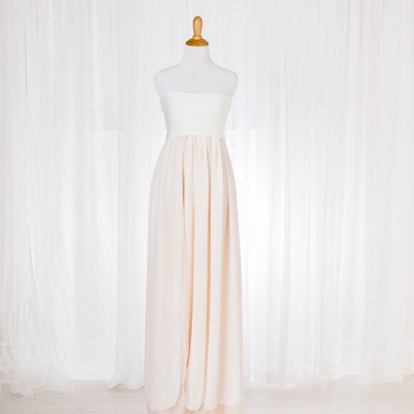 Pale Pink Maternity Dress - Sew Trendy - Miley Ombre Gown - Picture 1 of 5